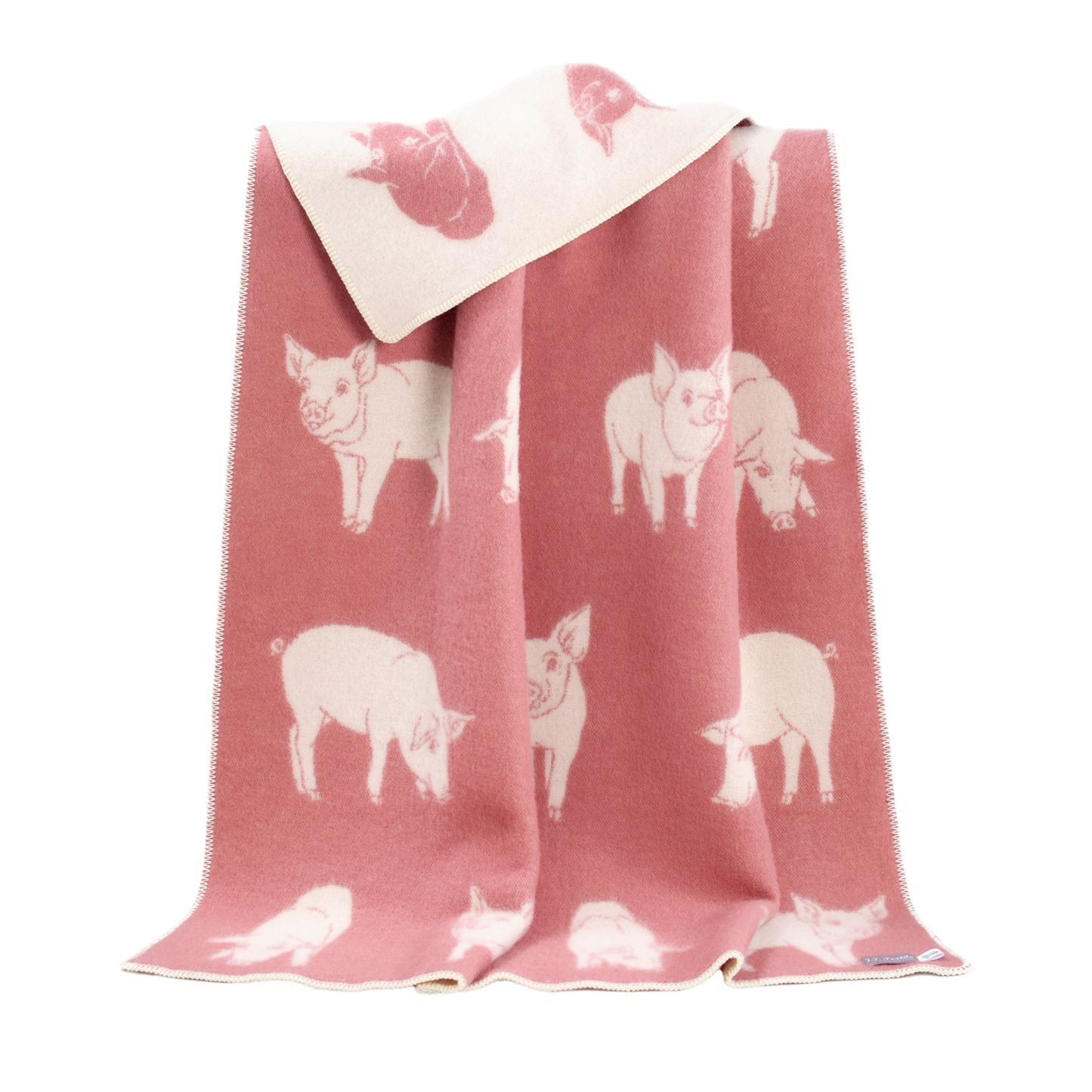 Piglet Pink Wool Blanket