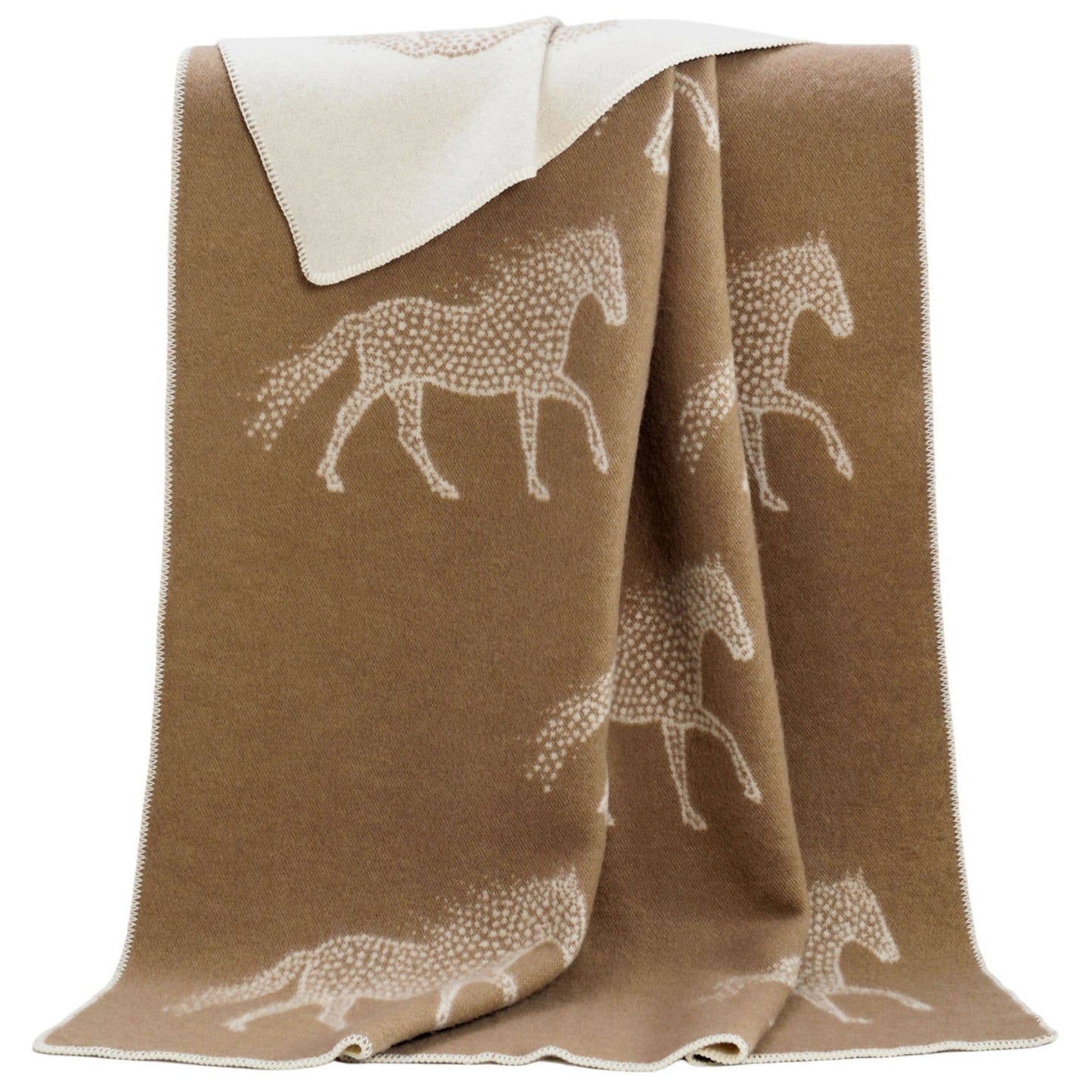 Dot Horse Wool Blanket