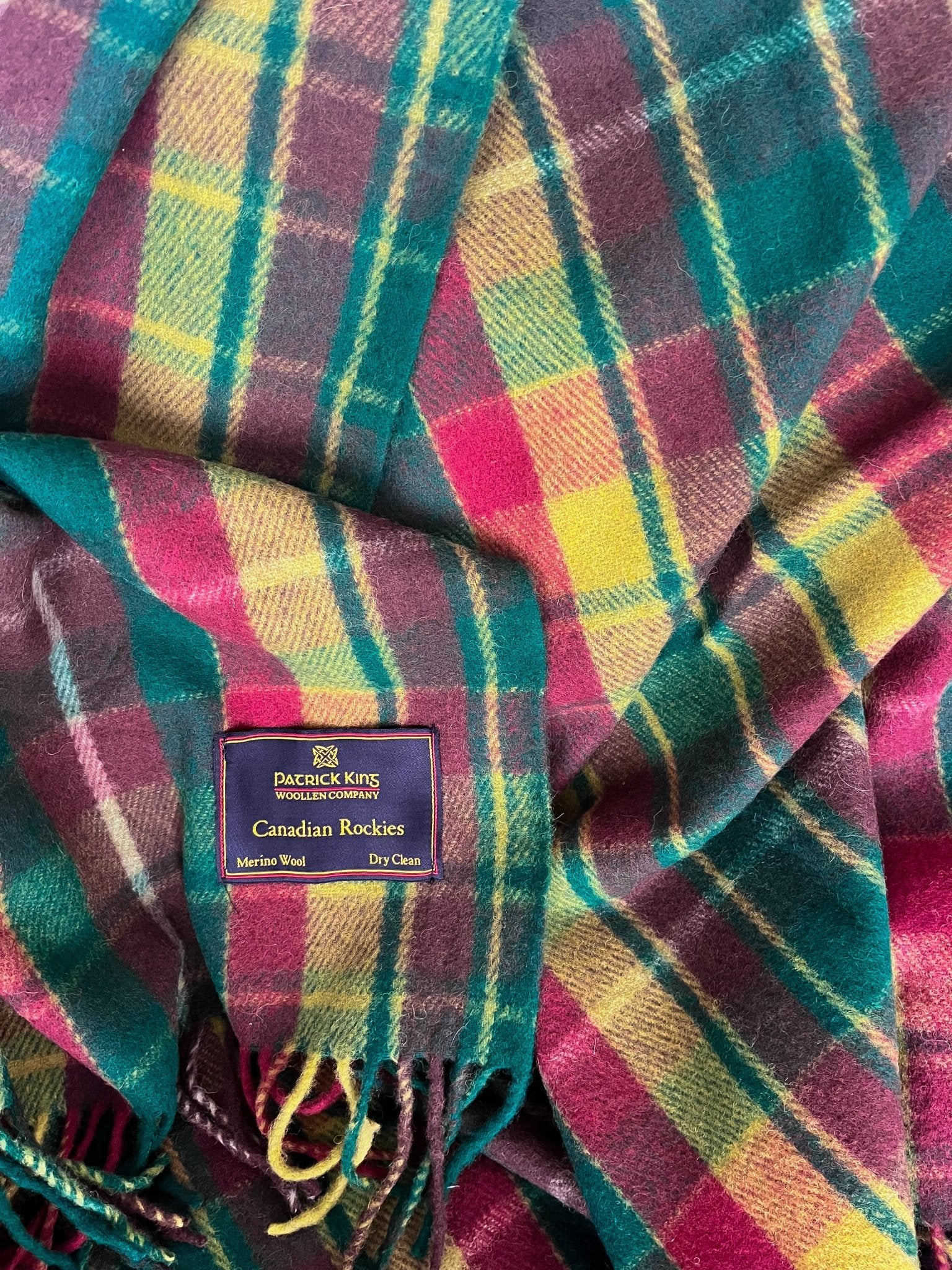 Canadian Rockies Tartan Blanket