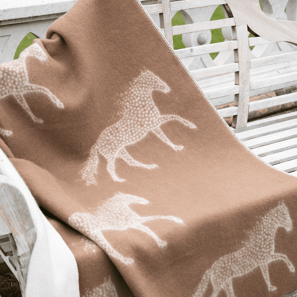 Dot Horse Wool Blanket - Norland