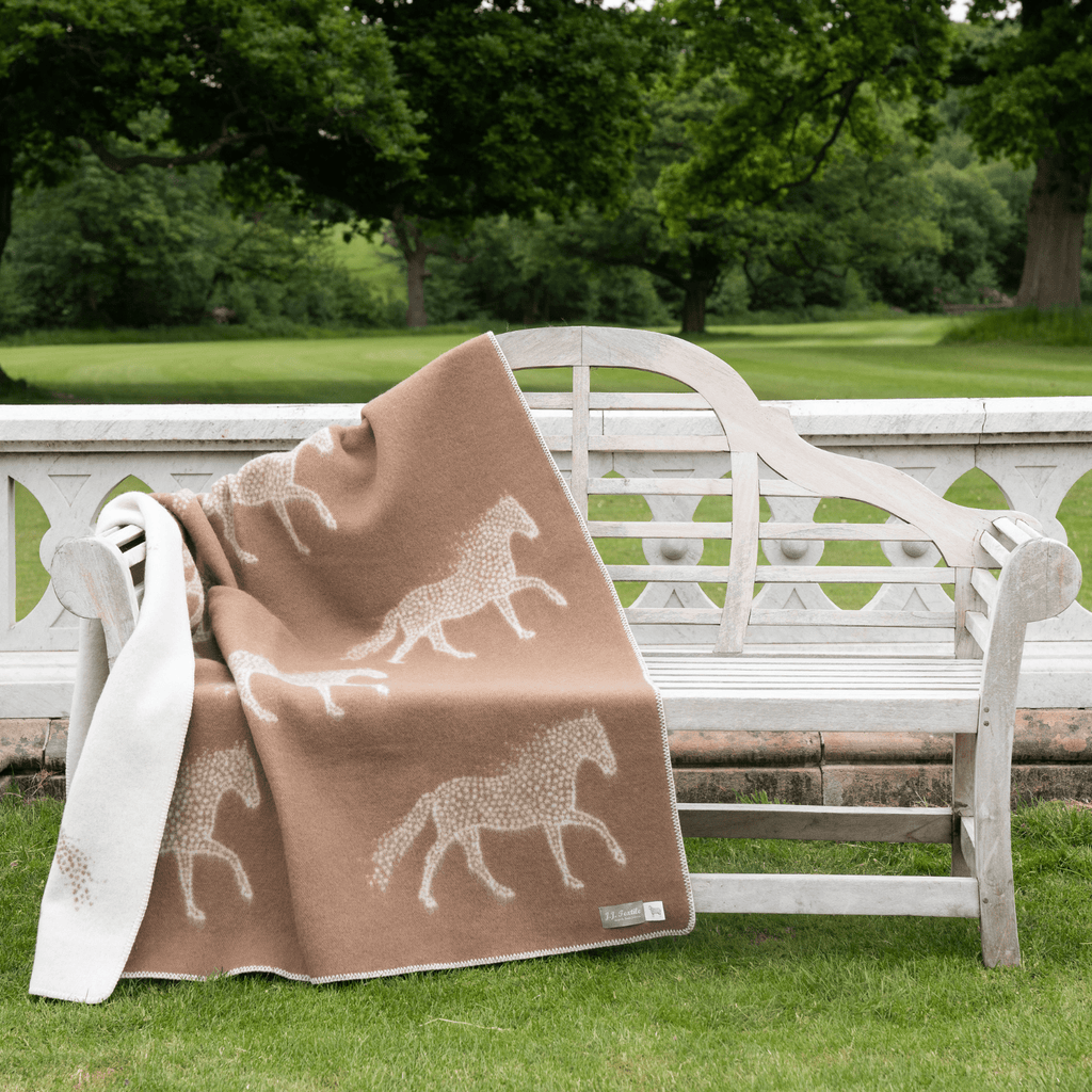 Dot Horse Wool Blanket - Norland