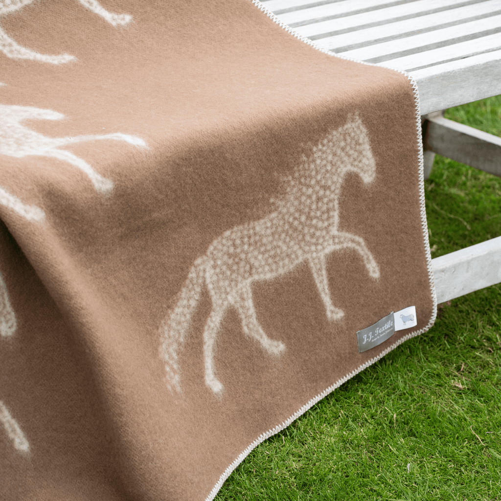 Dot Horse Wool Blanket - Norland