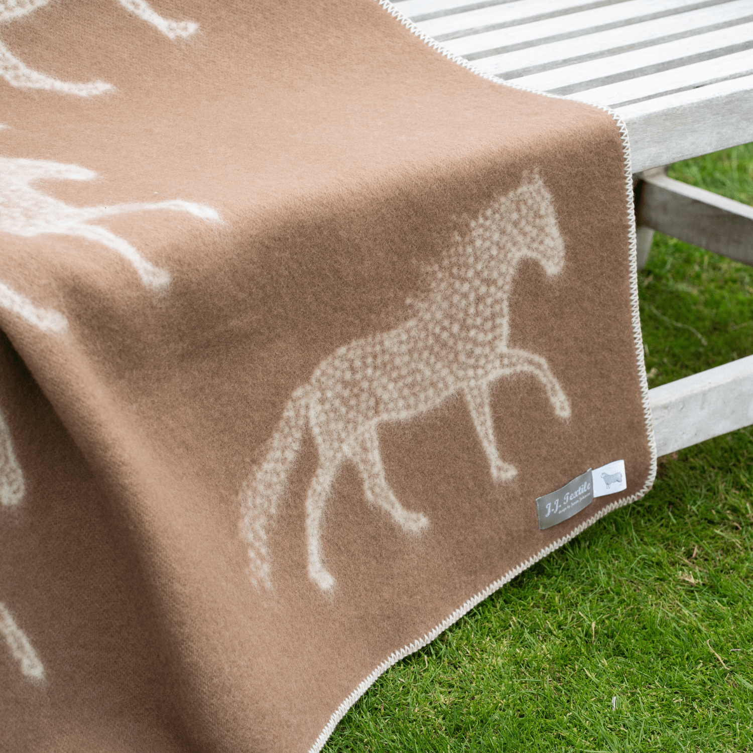 Dot Horse Wool Blanket - Norland