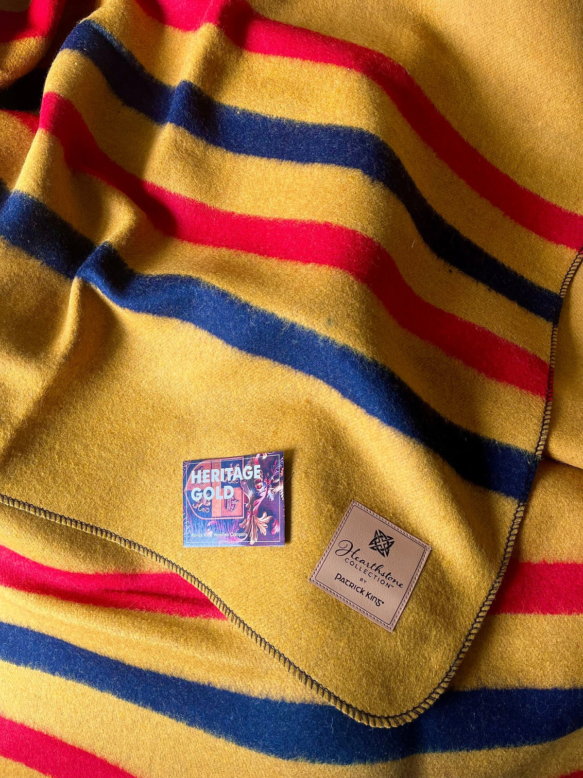 Heritage Gold Heavy Striped Wool - Norland