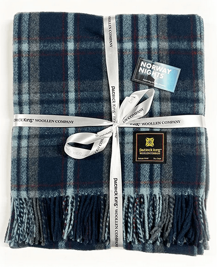 Norway Nights Wool Tartan Blanket - Norland